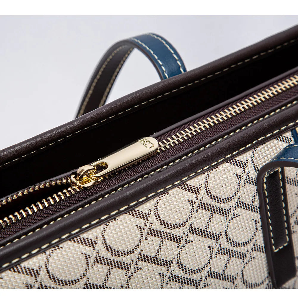 Women's Tote Bag New Fabric Splicing Handbag Large Capacity