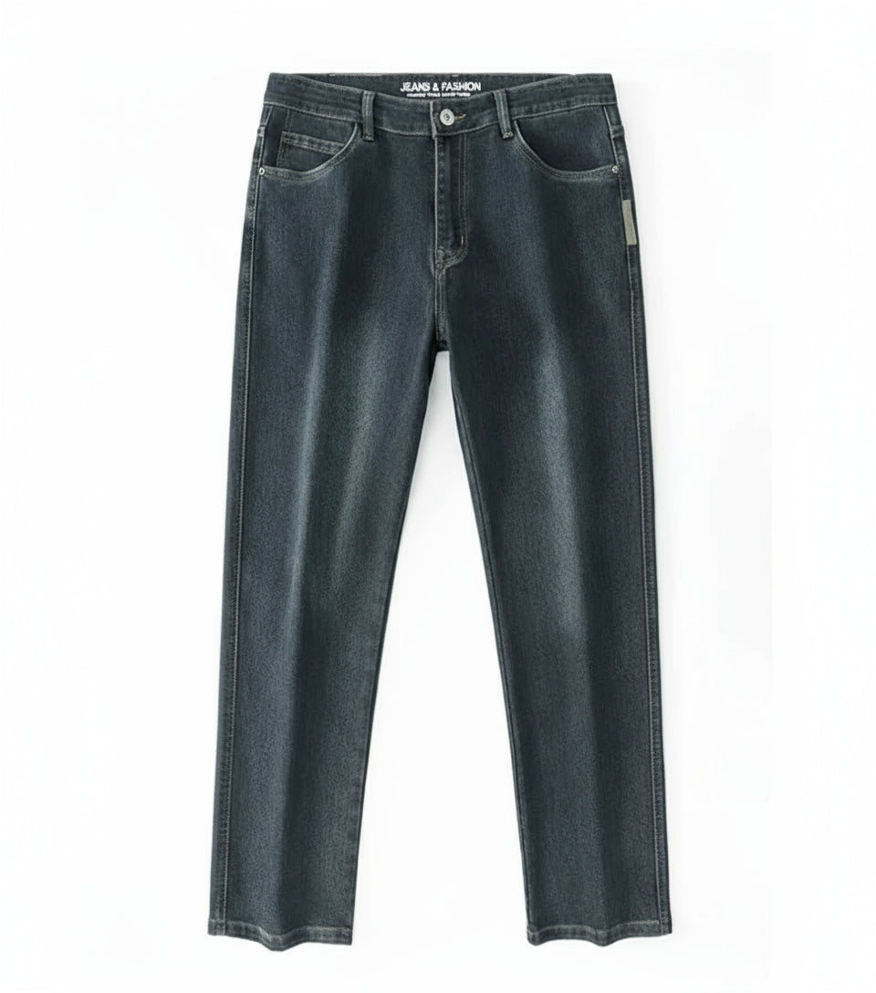Men’s Jeans – Loose, Comfortable Straight-Leg for Spring/Autumn Business Casual