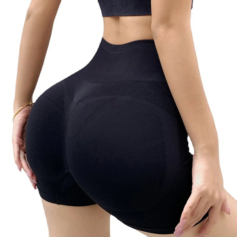 Women’s High-Waist Sports Shorts – Cycling, Jogging & Fitness Leggings