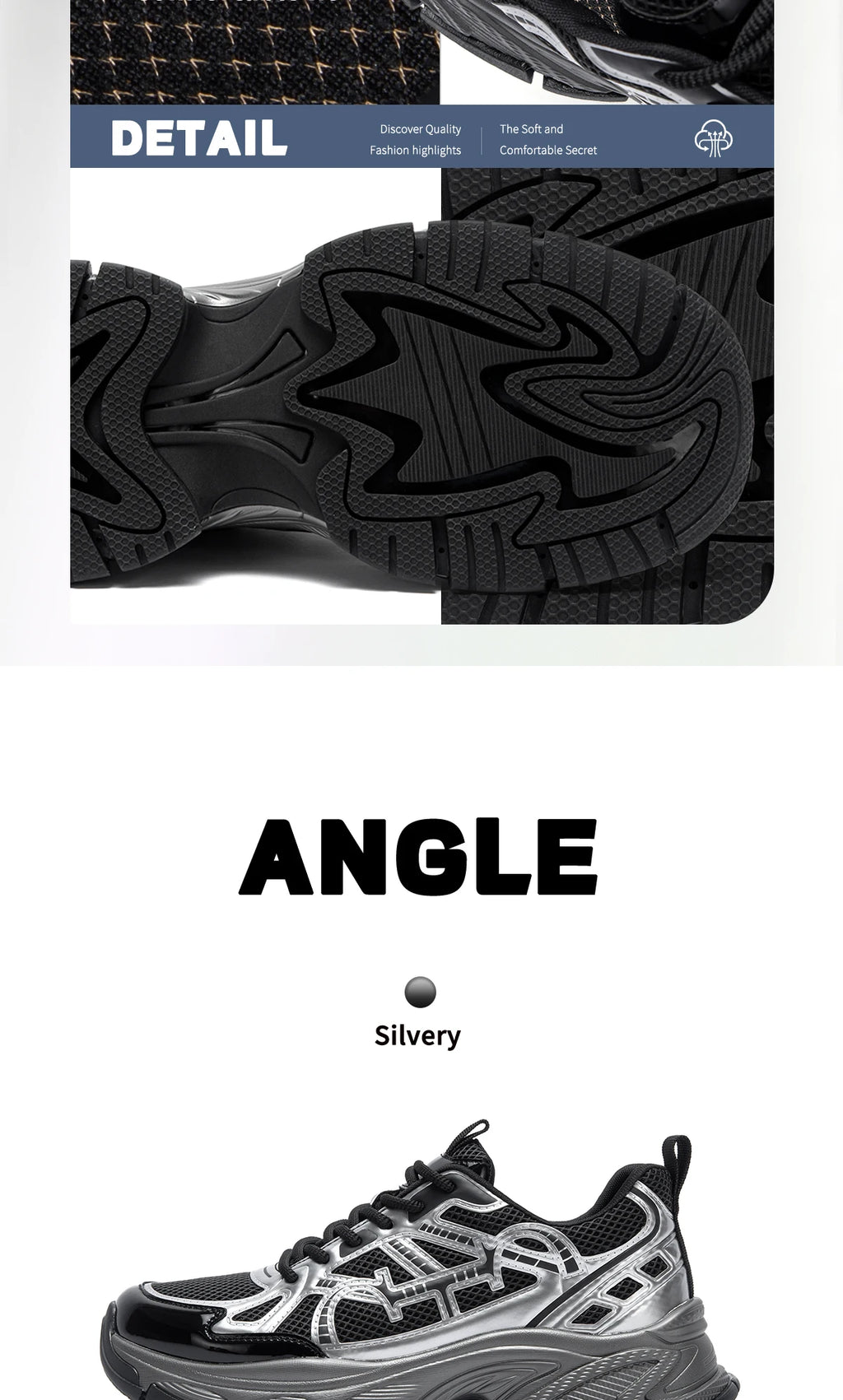 Men's Casual Shoes Summer New Silver Breathable Mesh Outdoor Vulcanized Shoes