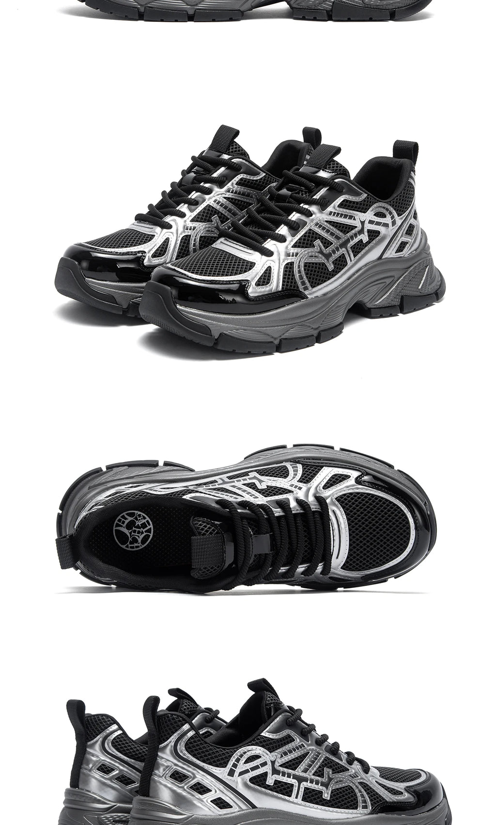 Men's Casual Shoes Summer New Silver Breathable Mesh Outdoor Vulcanized Shoes