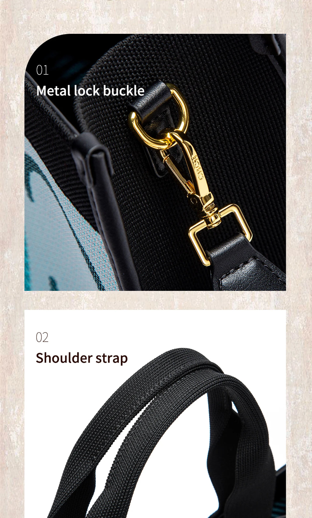 Women's Tote Bag New Letter Eco friendly Large Capacity Handbag Mommy Shopping Bag 42 * 12 * 31cm