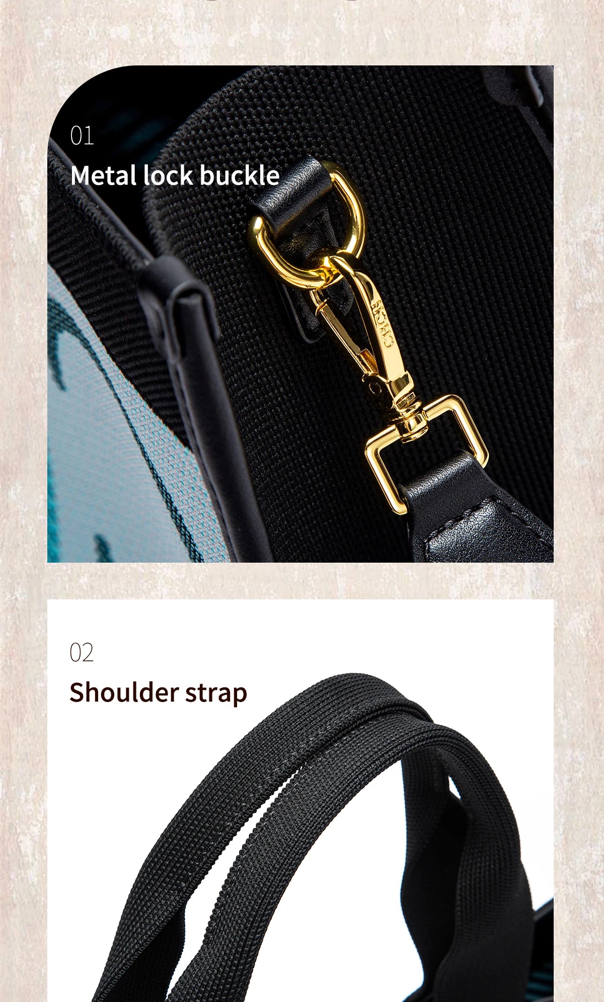 Women's Tote Bag New Letter Eco friendly Large Capacity Handbag Mommy Shopping Bag 42 * 12 * 31cm