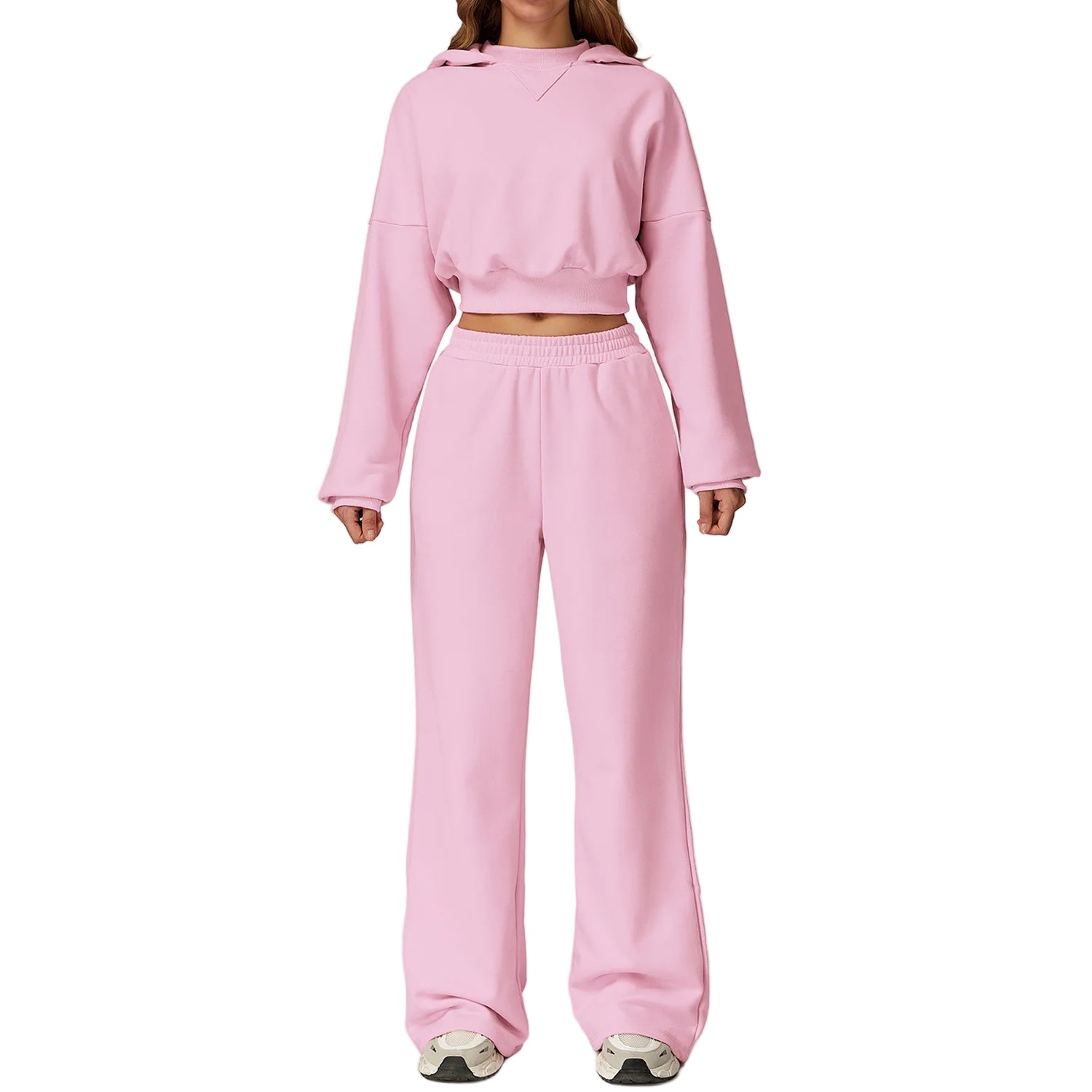 New Autumn Winter Hooded Sweatshirt Set 2PCS