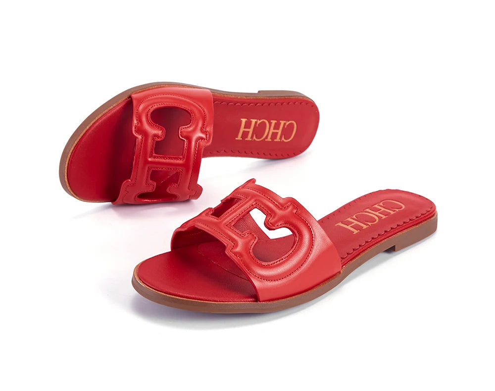 Women's Slippers Simple Black Flat Flat Women's Shoes Home Indoor Slippers