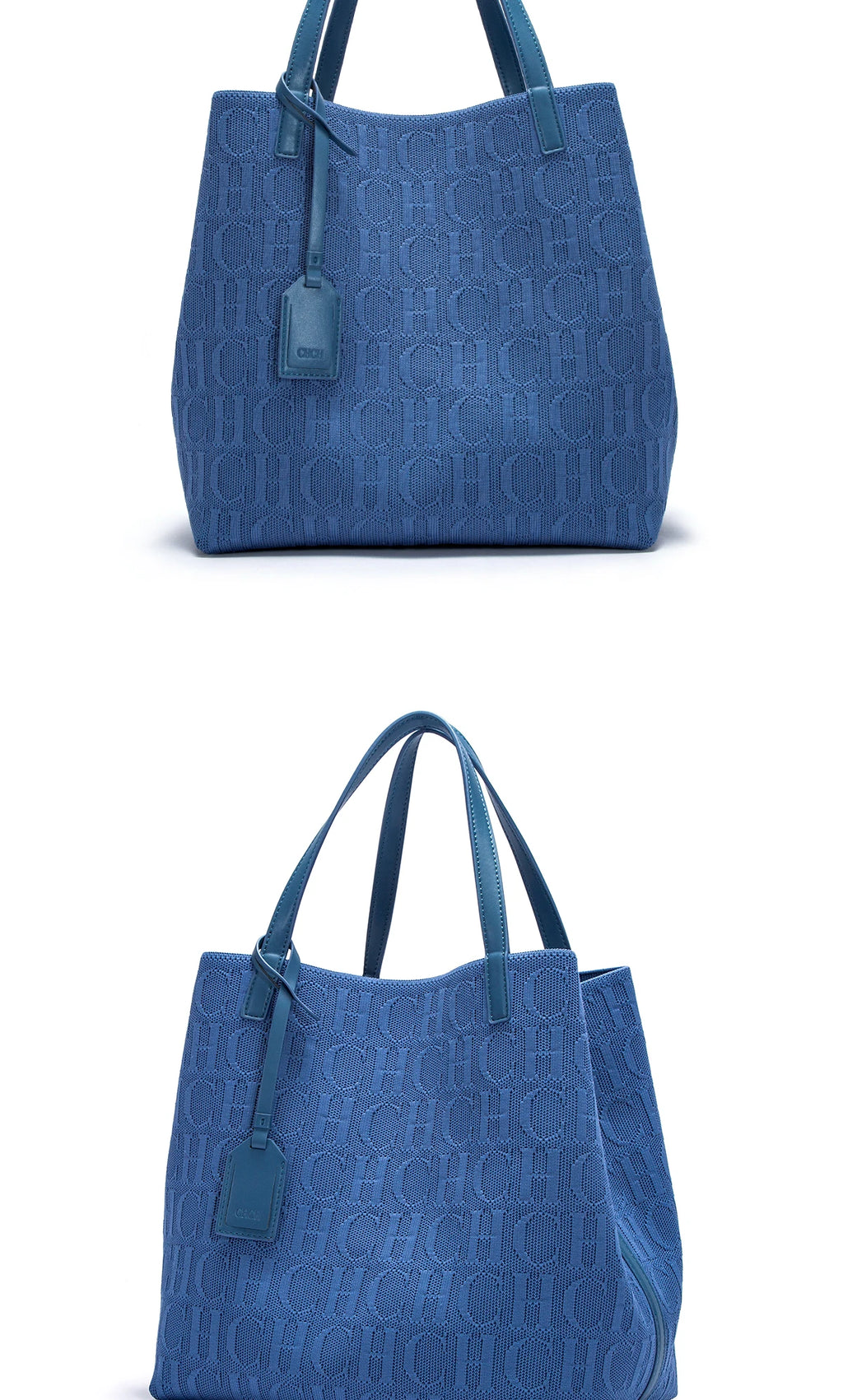 Tote Bag New Large Capacity Black Simple Knitted Shopping Bag 27*20*28cm