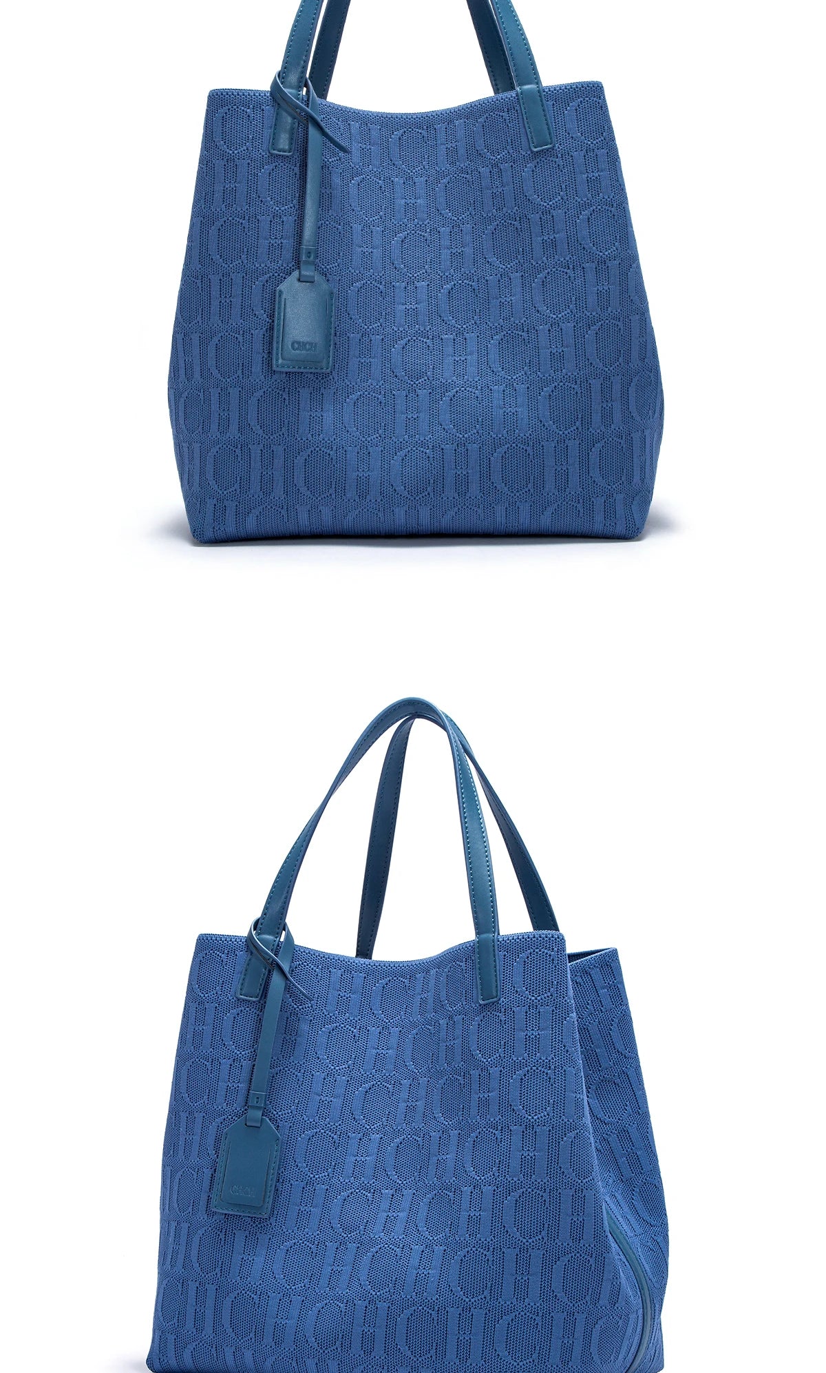 Tote Bag New Large Capacity Black Simple Knitted Shopping Bag 27*20*28cm