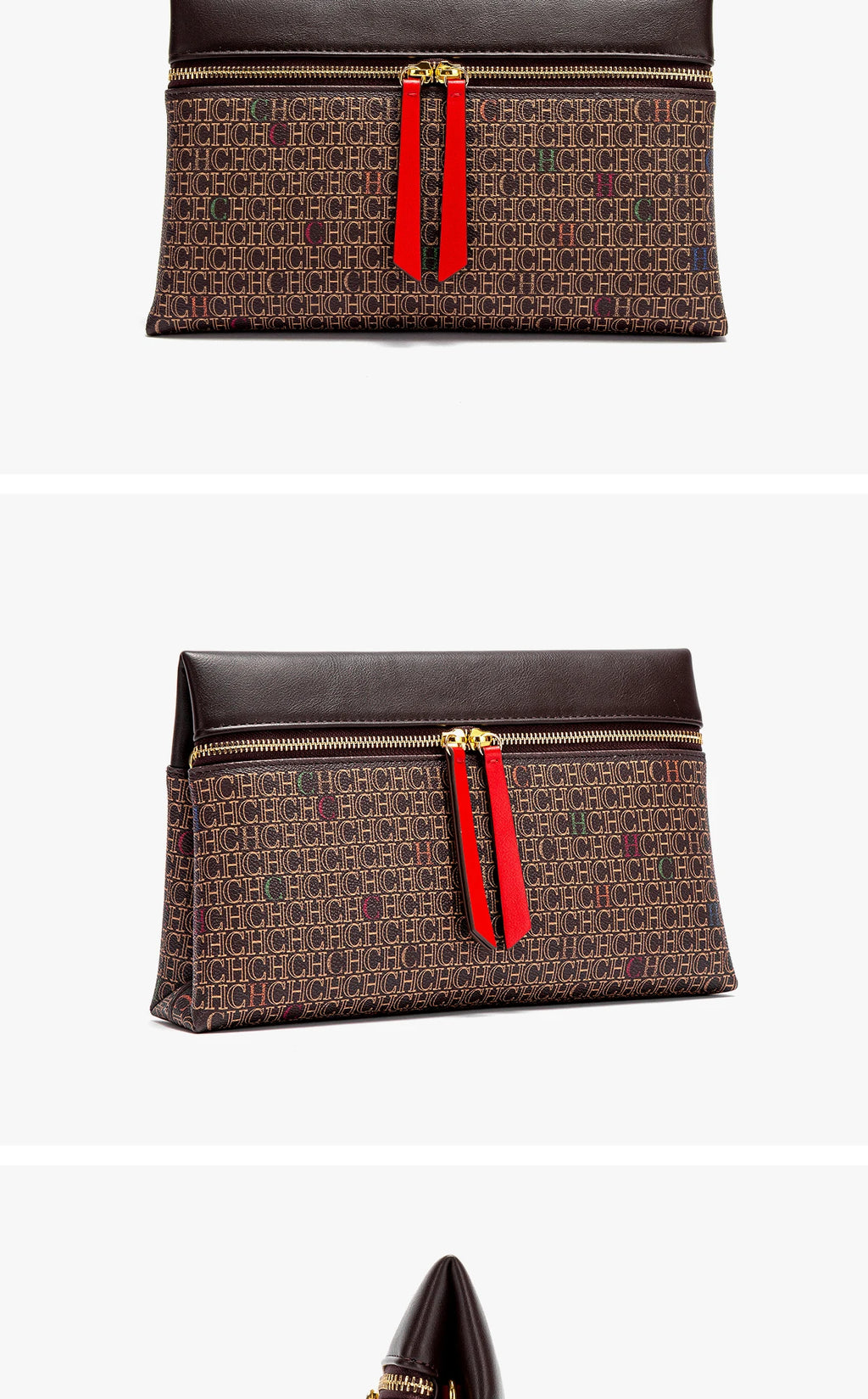 Women's Shoulder Bag New Coffee Color Letter Postman Bag Winter Business Commuter