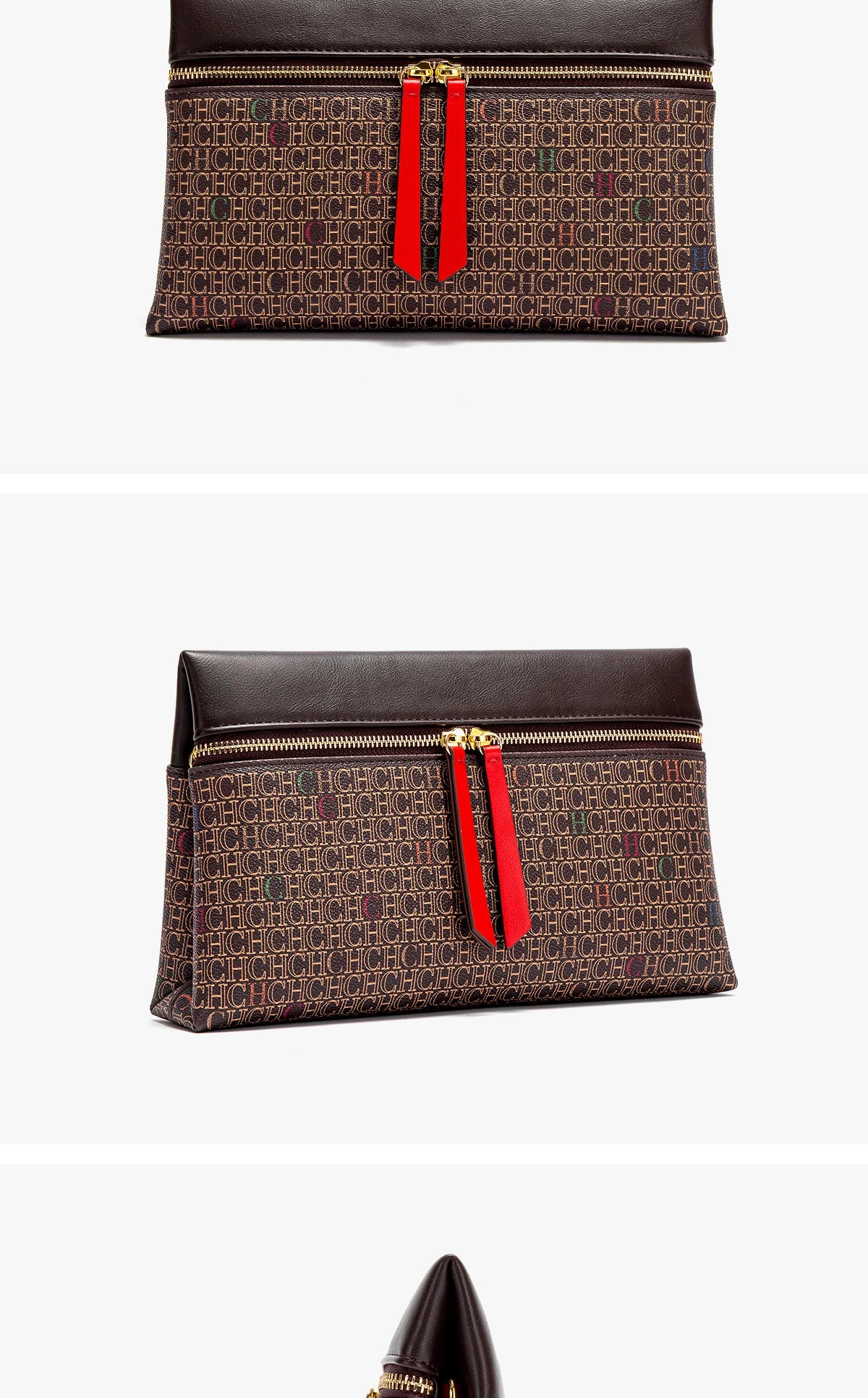 Women's Shoulder Bag New Coffee Color Letter Postman Bag Winter Business Commuter