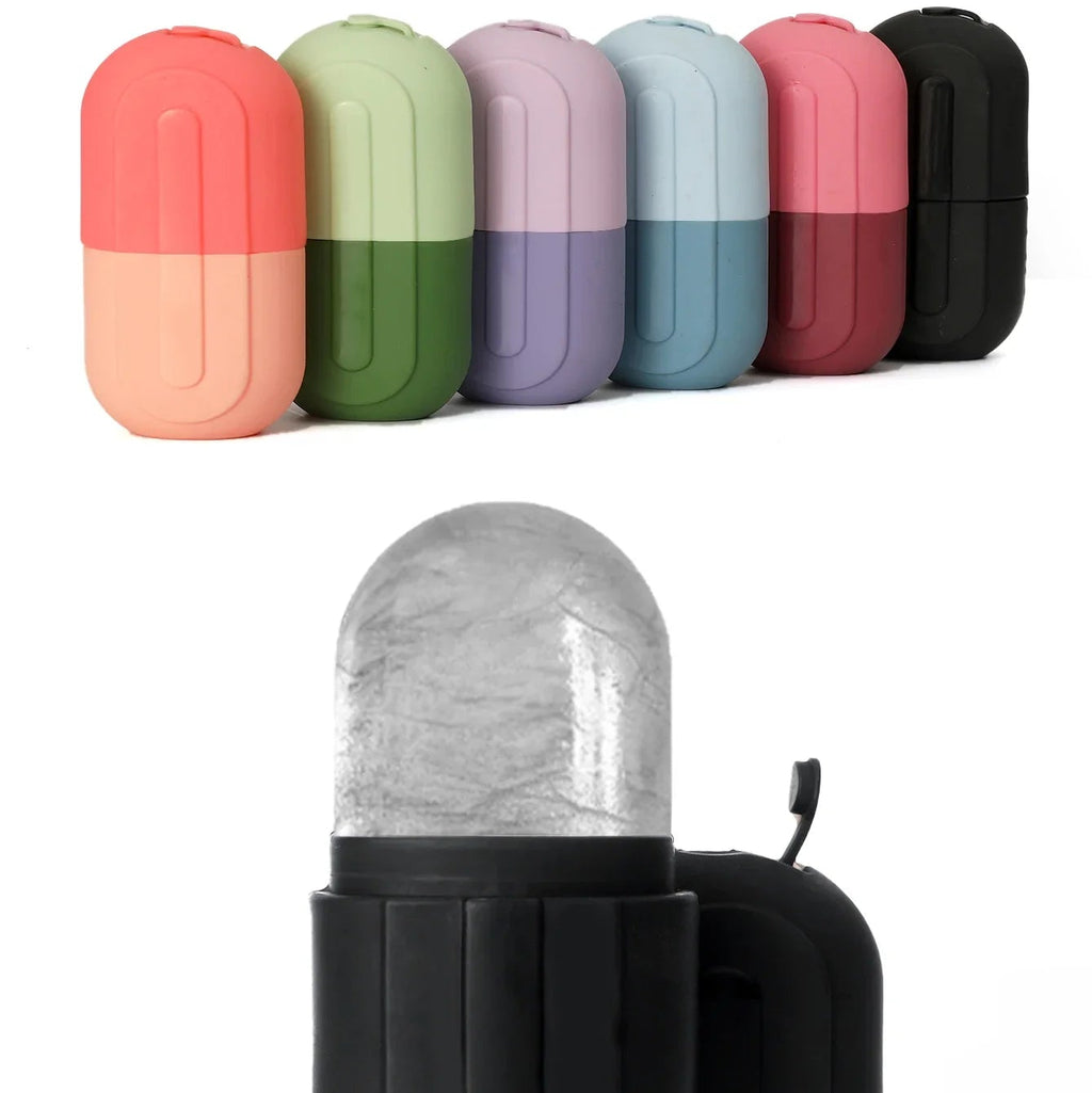 Back Shape Upgraded Face and Eye Ice Roller - Facial Massager for Skin Care - Reusable Silicone Ice Mold for Fresh and Cool Skin