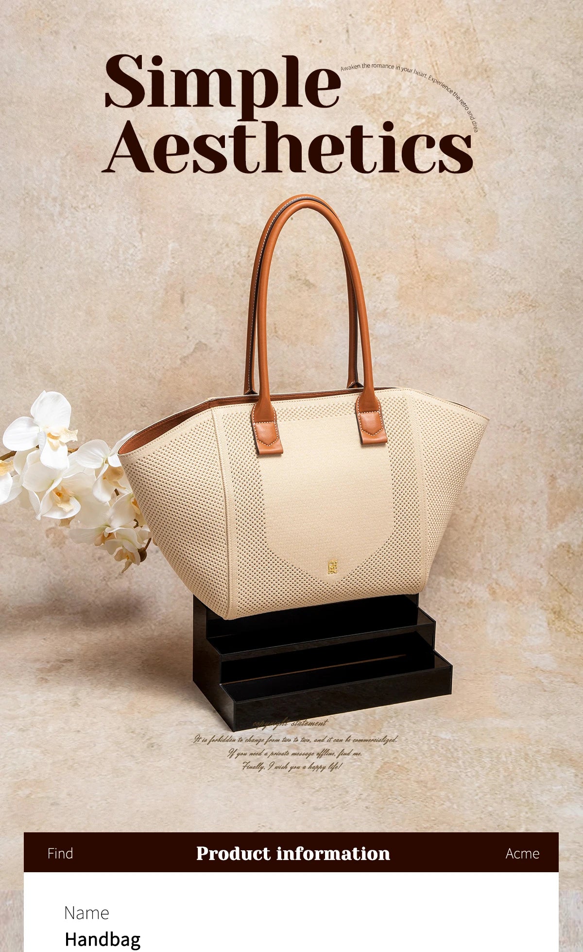 Women's Tote Bag Summer New Fabric Hollow Design Large Capacity