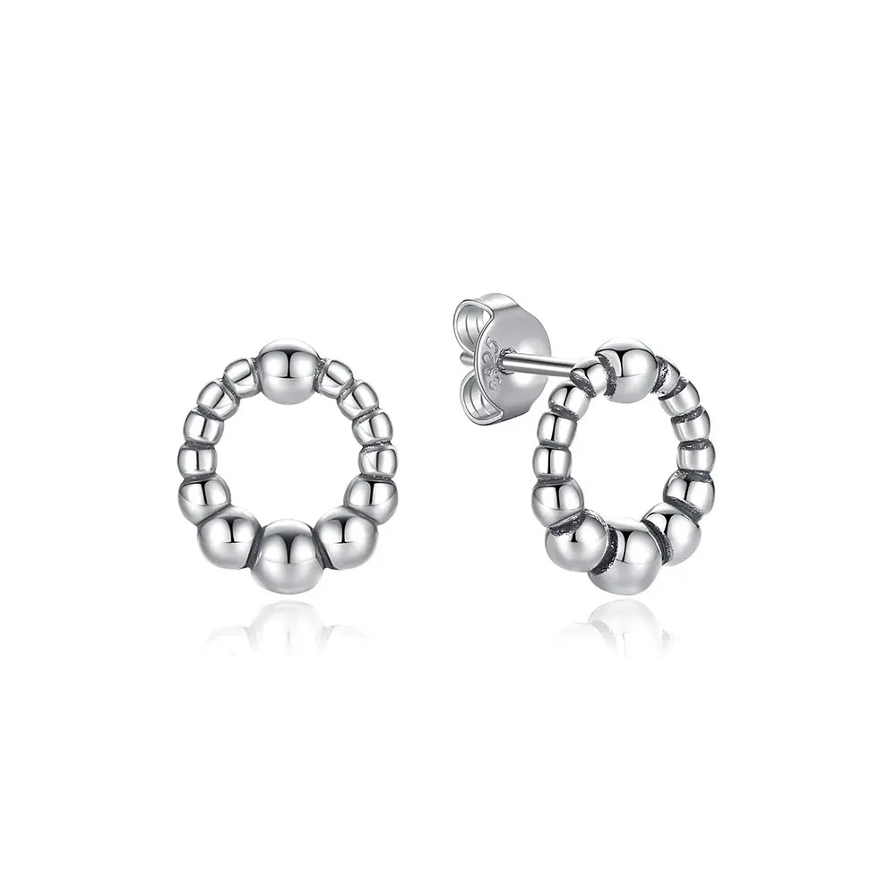 925 Sterling Silver Earrings – Stud & Hoop Set with Crystal, Heart, Crown, Bee & Infinity Designs