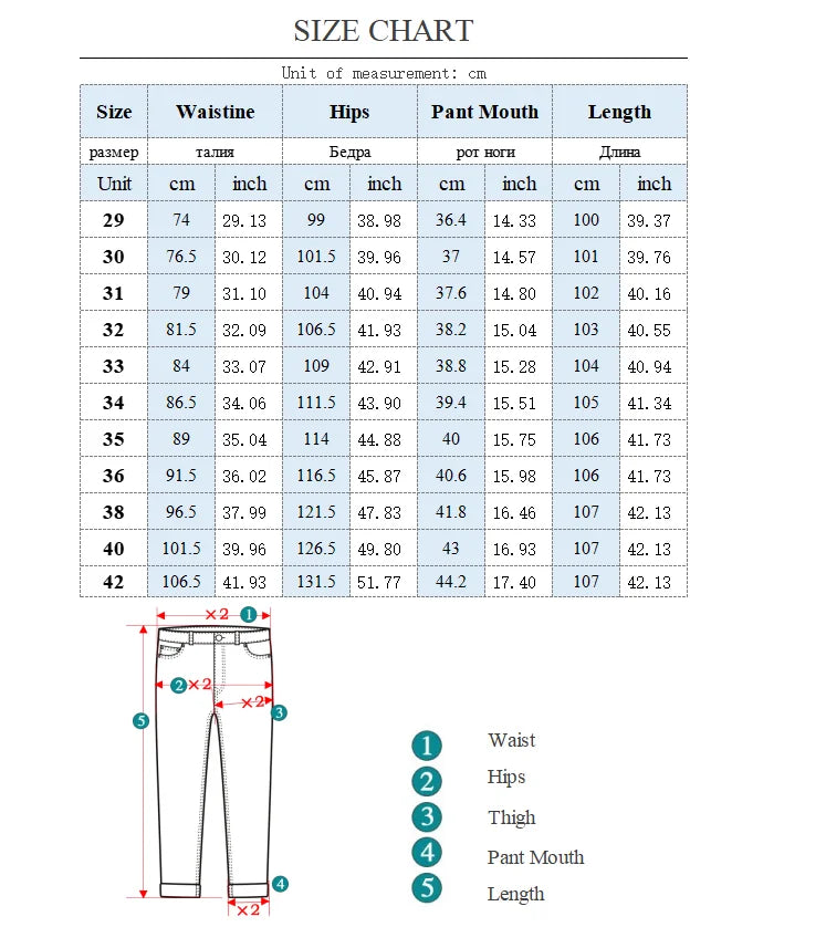 Men’s Jeans – Loose, Comfortable Straight-Leg for Spring/Autumn Business Casual