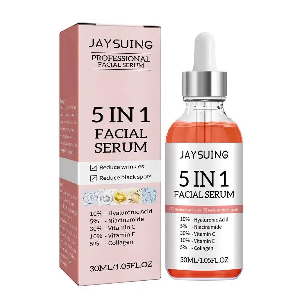 5-in-1 Face Serum – Vitamin C & Hyaluronic Acid for Glowing Skin