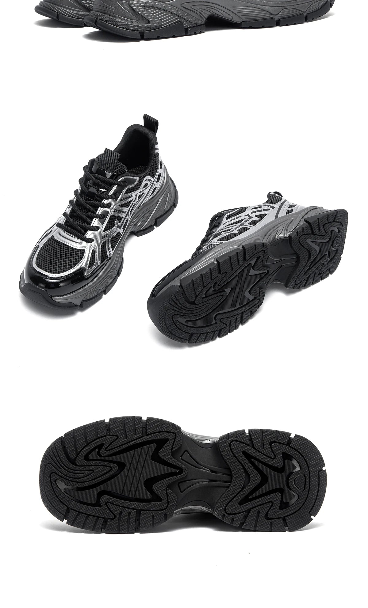 Men's Casual Shoes Summer New Silver Breathable Mesh Outdoor Vulcanized Shoes