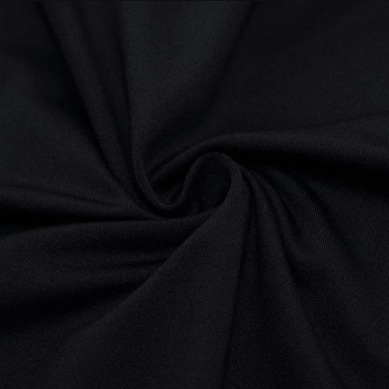 Men’s Sci-Fi Print Black Sports Vest – Quick-Dry, Elastic Round Neck