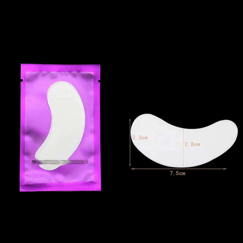 50 pairs of eyelash gel patches for grafting, under-eye extension, and makeup application