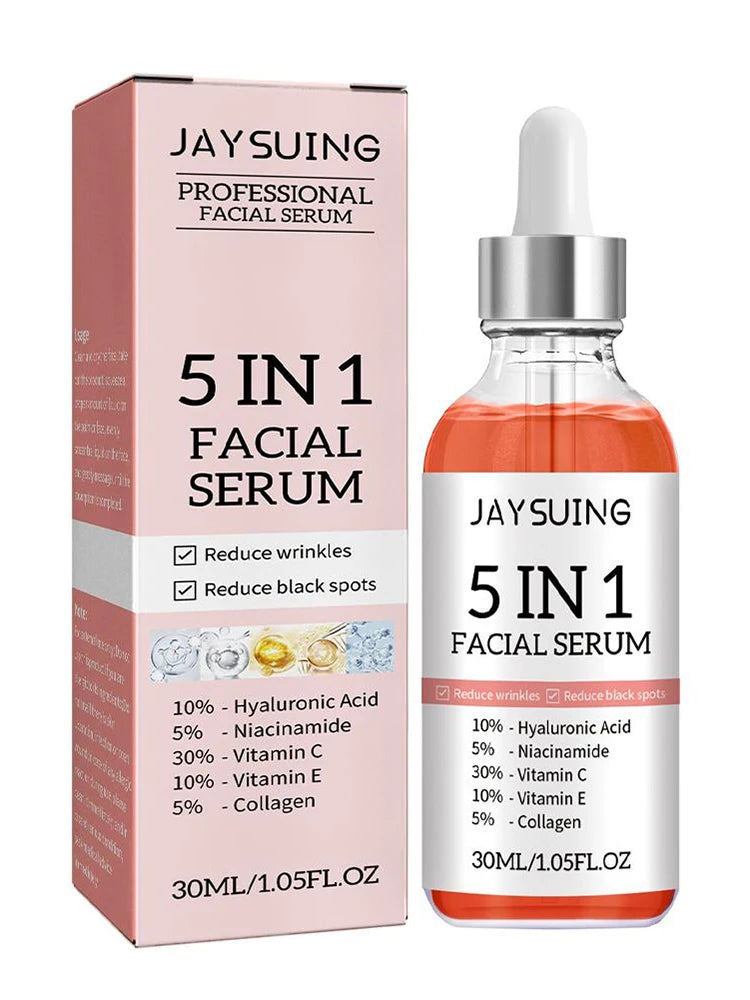 5-in-1 Face Serum – Vitamin C & Hyaluronic Acid for Glowing Skin