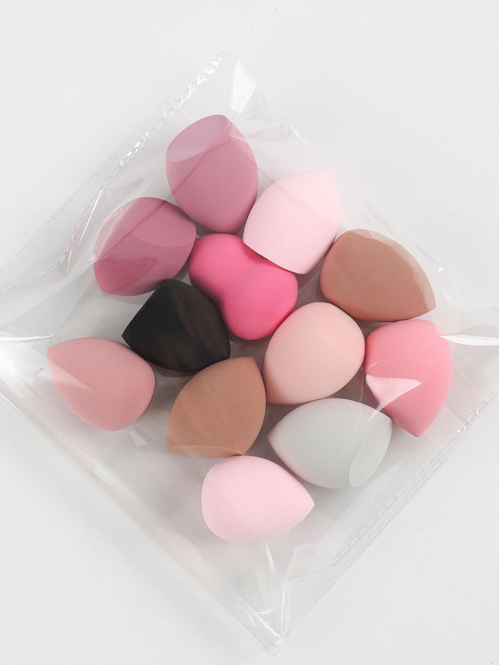 Medium Beauty Sponge Set – Multiple Sizes (6-60 pcs), Random Colors for Flawless Foundation & Powder Application