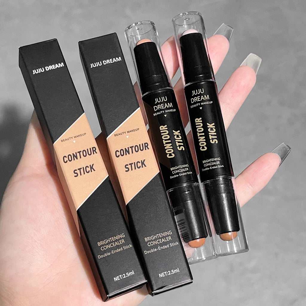 Dual-Ended Contour Stick – Long-Lasting Foundation & Concealer for Dark Circles