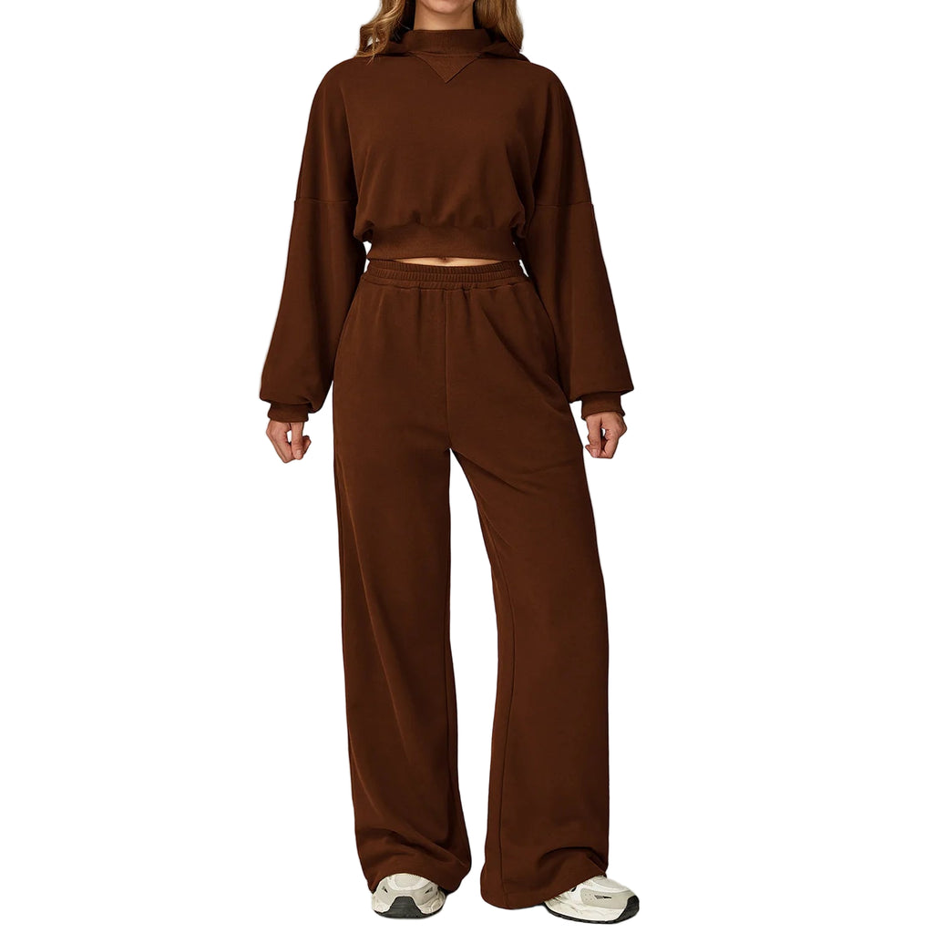 New Autumn Winter Hooded Sweatshirt Set 2PCS