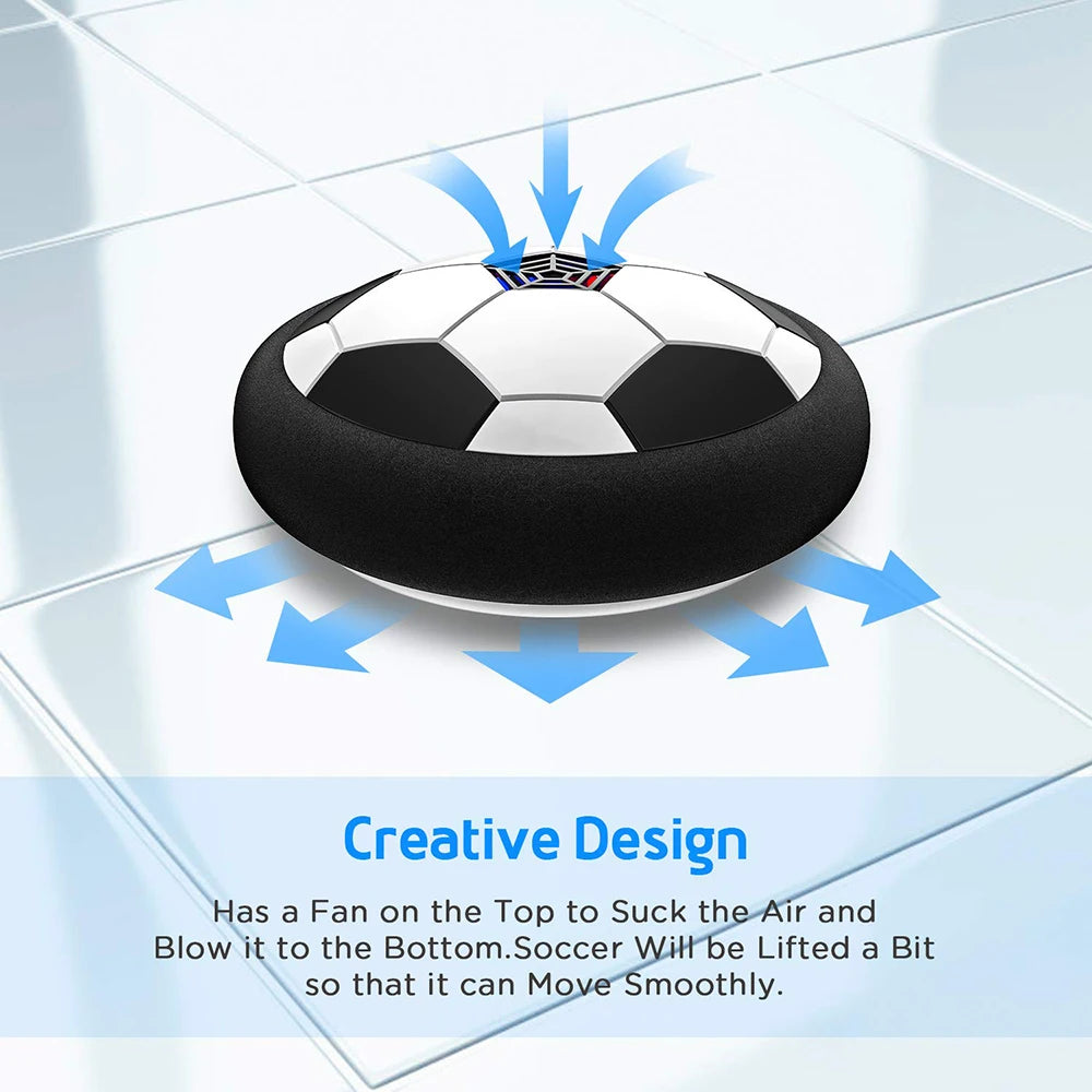 Electric Hover Soccer Ball – LED Light & Music, Floating Football Toy for Kids’ Outdoor Play