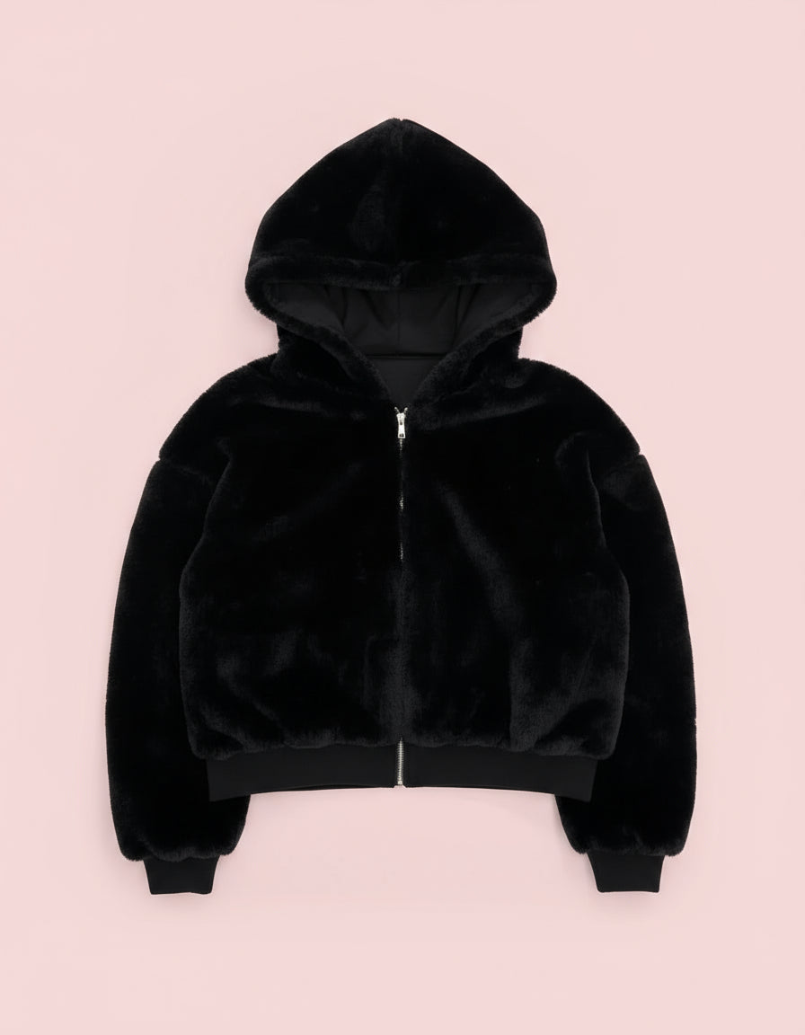 Reversible Leopard Print Hoodie – Harajuku Retro Zipper Sweatshirt for Men & Women