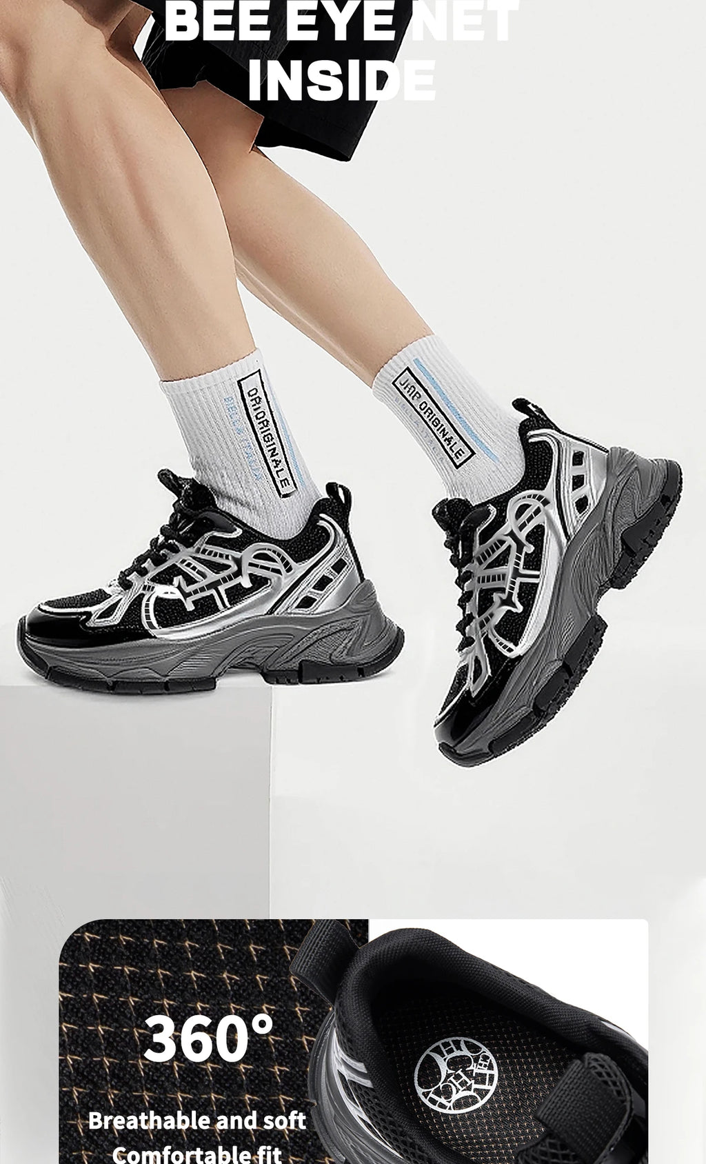 Men's Casual Shoes Summer New Silver Breathable Mesh Outdoor Vulcanized Shoes