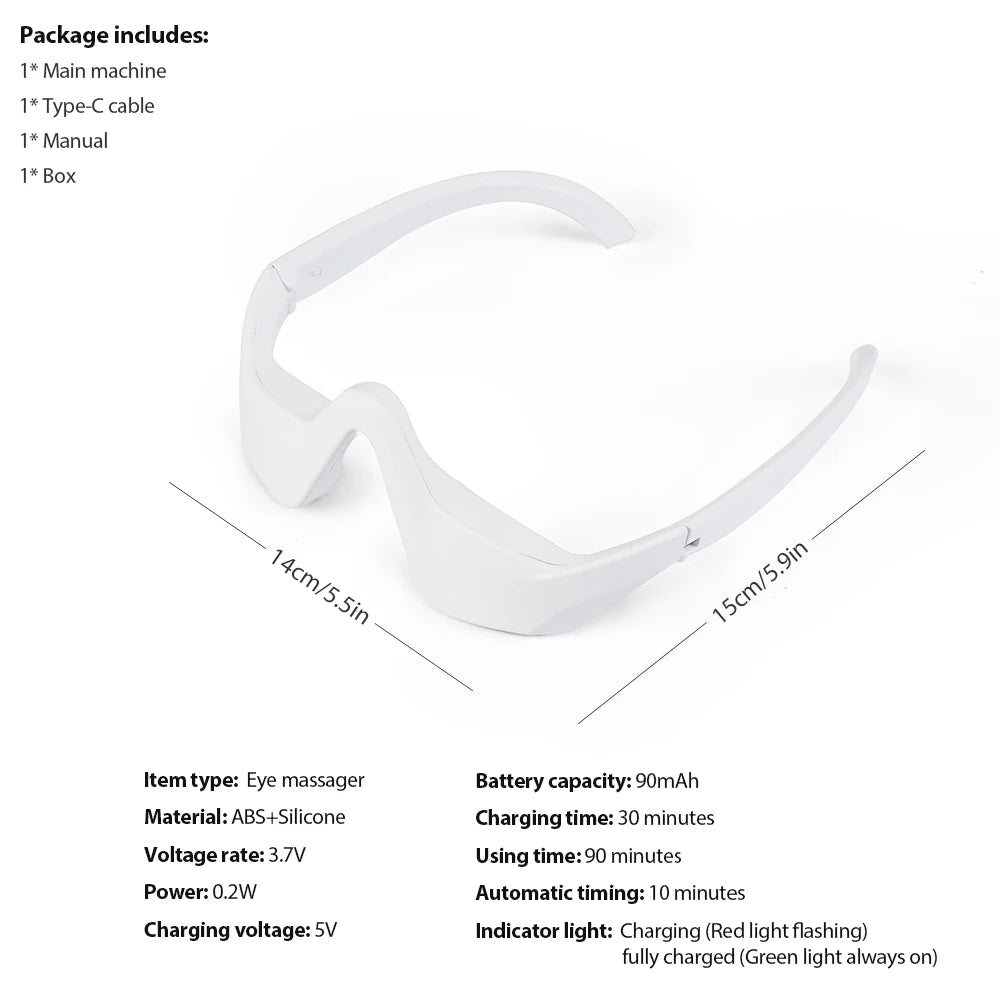 Foreverlily Eye Massager Glasses – Relieve Eye Fatigue & Under-Eye Strain