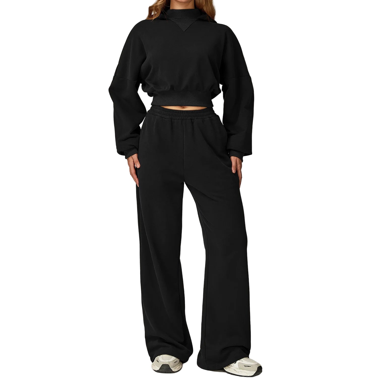 New Autumn Winter Hooded Sweatshirt Set 2PCS