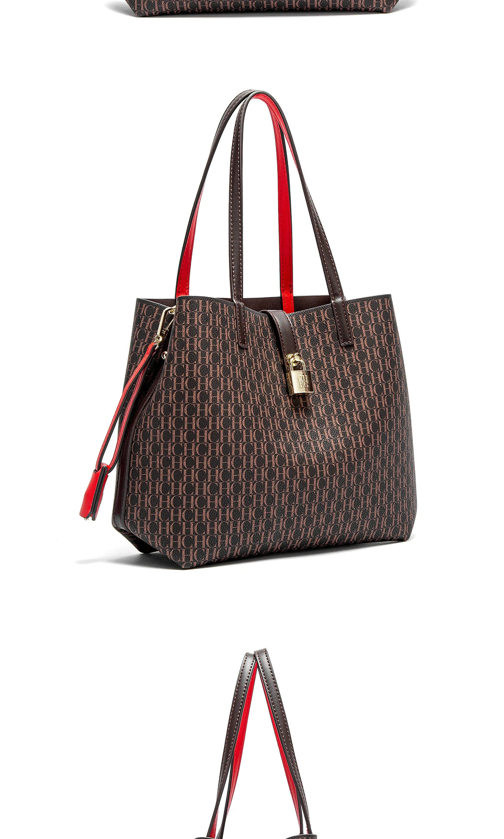 Women's Tote Bag New Solid Color Simple Handbag Large Capacity Mother Child Shopping Bag Wallet