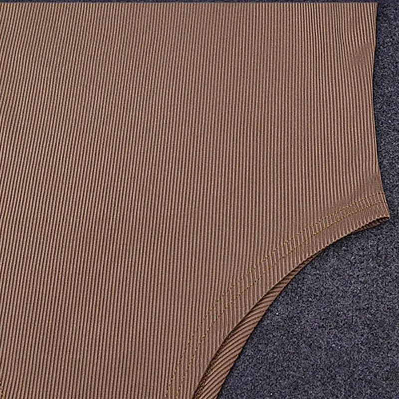 Sleeveless Knit Bodysuit – Off-Shoulder Halter Top for Women, Summer Club & Street Style