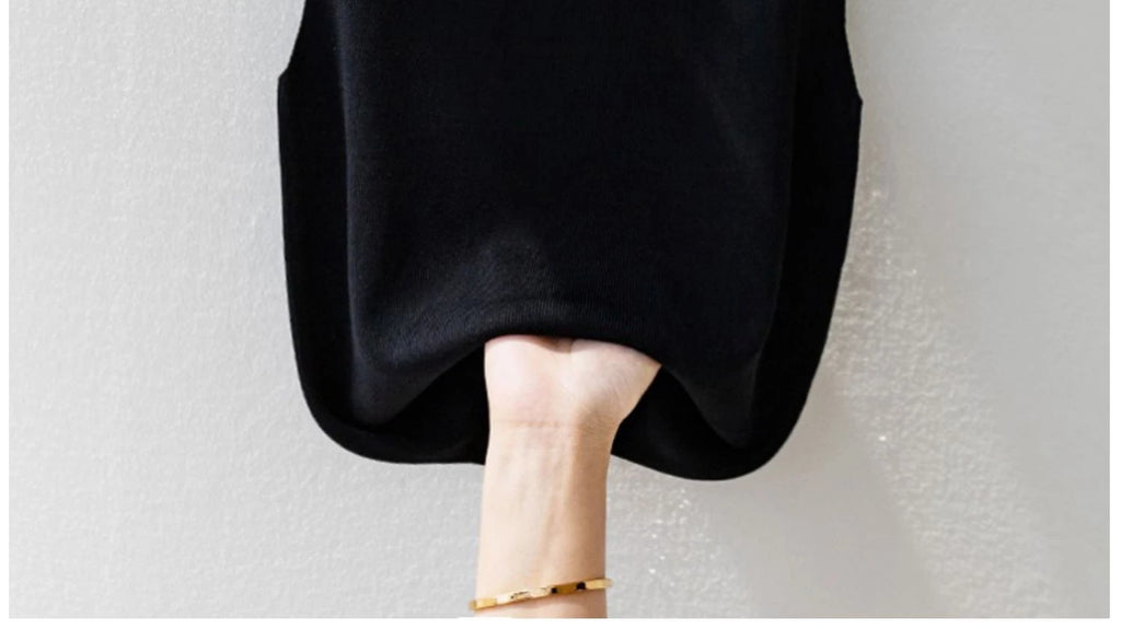 Korean Knitted Women’s Vest – Sleeveless Beaded Summer Tank Top, Casual Thin Blouse