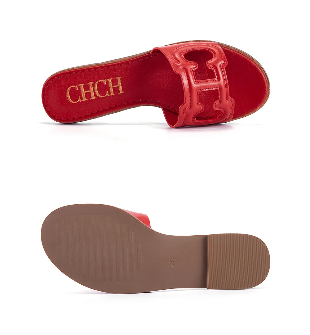 Women's Slippers Simple Black Flat Flat Women's Shoes Home Indoor Slippers