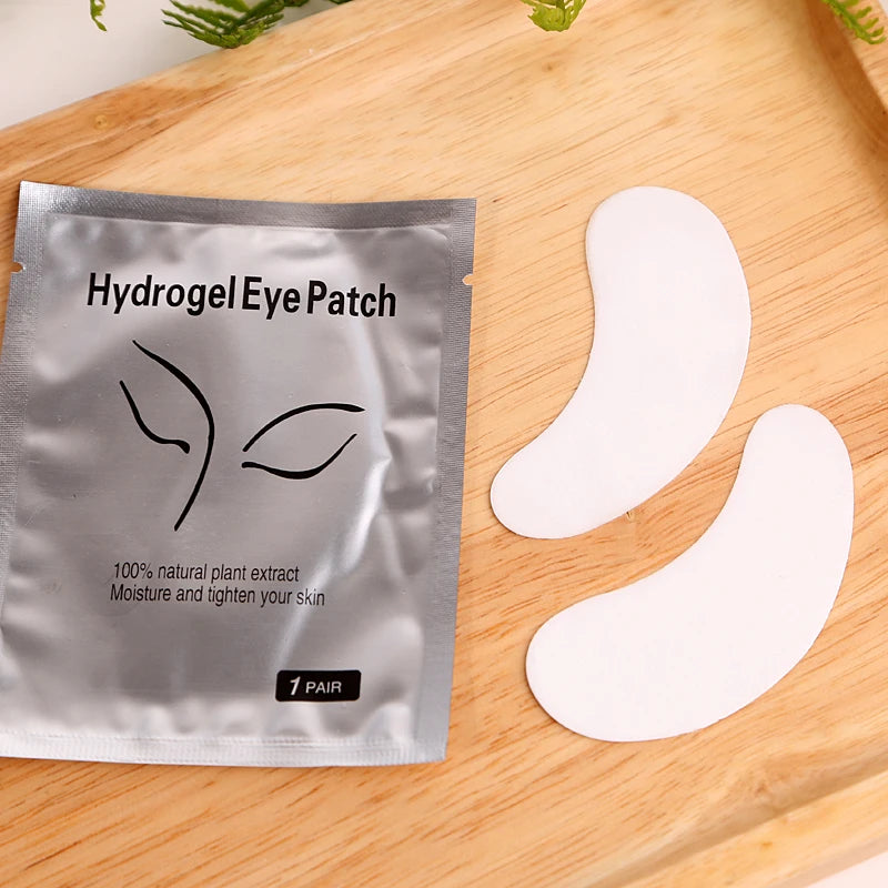 50 pairs of eyelash gel patches for grafting, under-eye extension, and makeup application