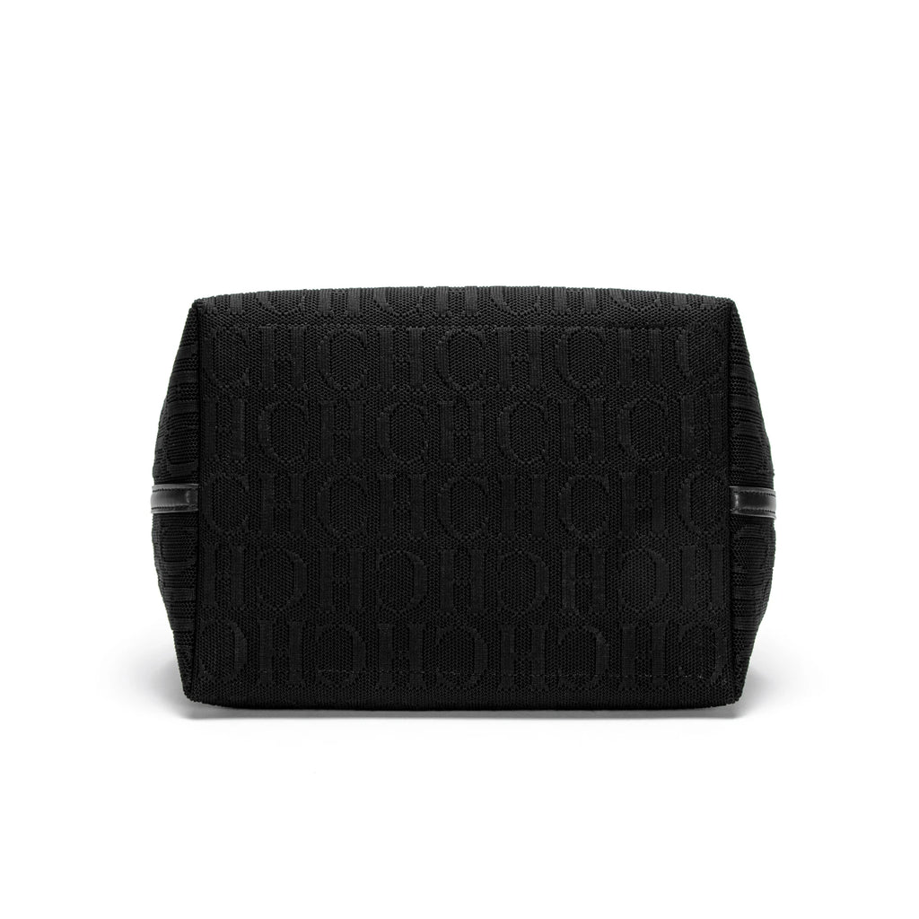 Tote Bag New Large Capacity Black Simple Knitted Shopping Bag 27*20*28cm