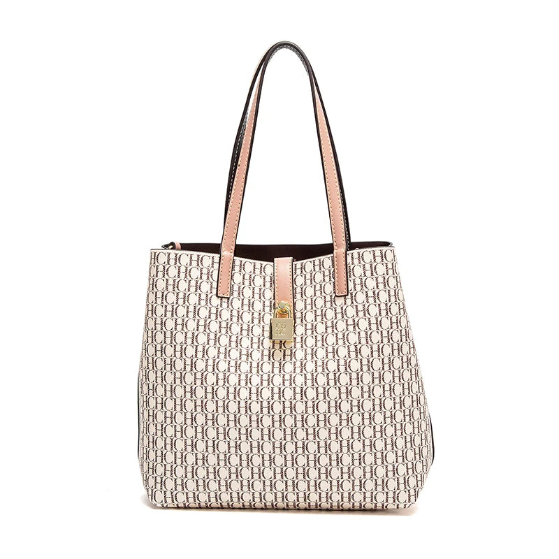 Women's Tote Bag New Solid Color Simple Handbag Large Capacity Mother Child Shopping Bag Wallet