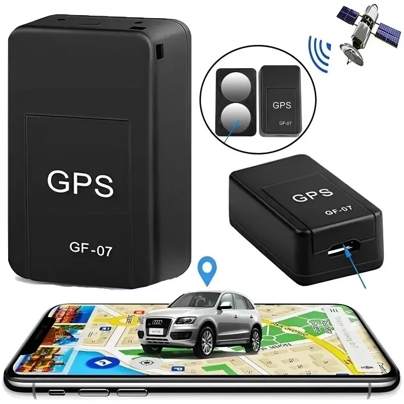 GF07 Magnetic Mini GPS Tracker – Real-Time Vehicle & Pet Locator, Compact & Portable with App