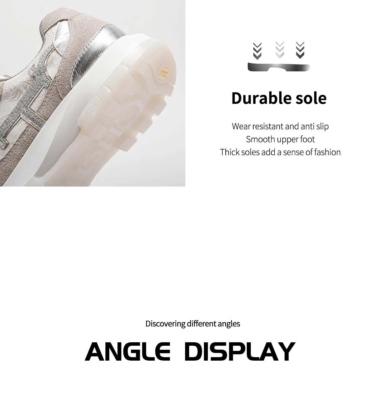 Women's Tennis Shoes New Cowhide Leather Splicing Flat Shoes Ergonomic Design Bone Correction