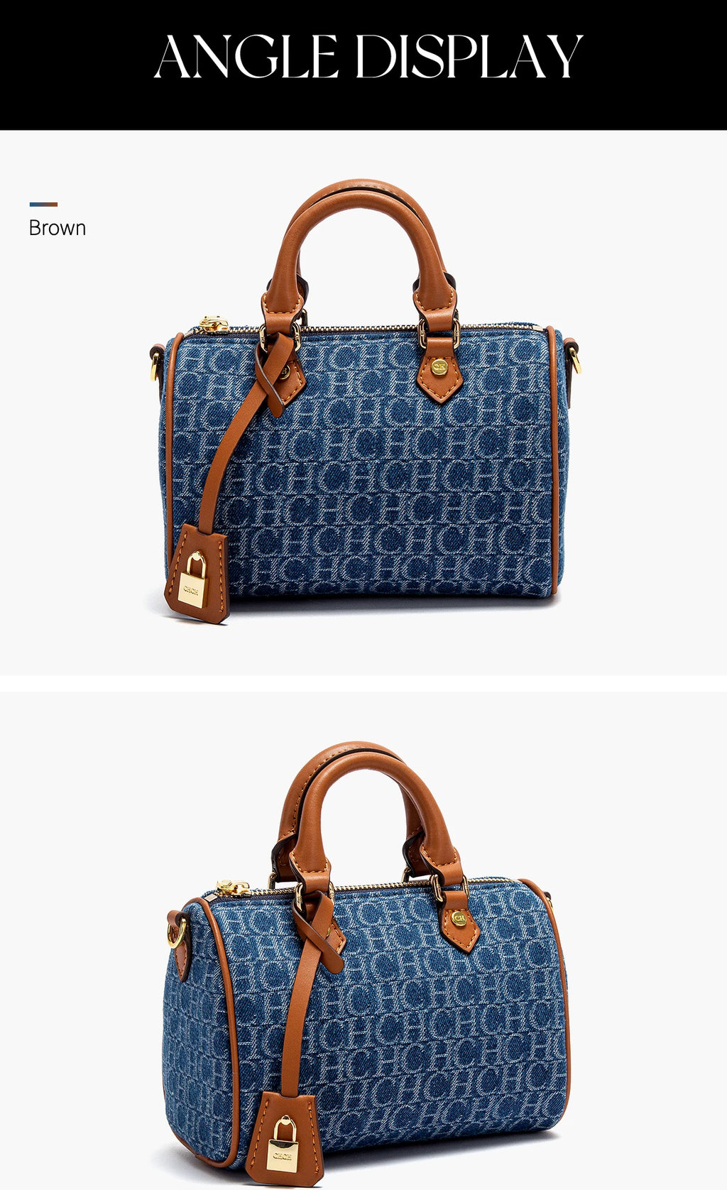 Women's Shoulder Bag Cowboy Splicing Pillow Bag, Casual Party