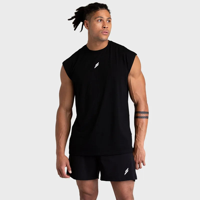 Men's Sleeveless Quick-Dry Basketball Vest, Breathable Gym Tank for Fitness and Bodybuilding