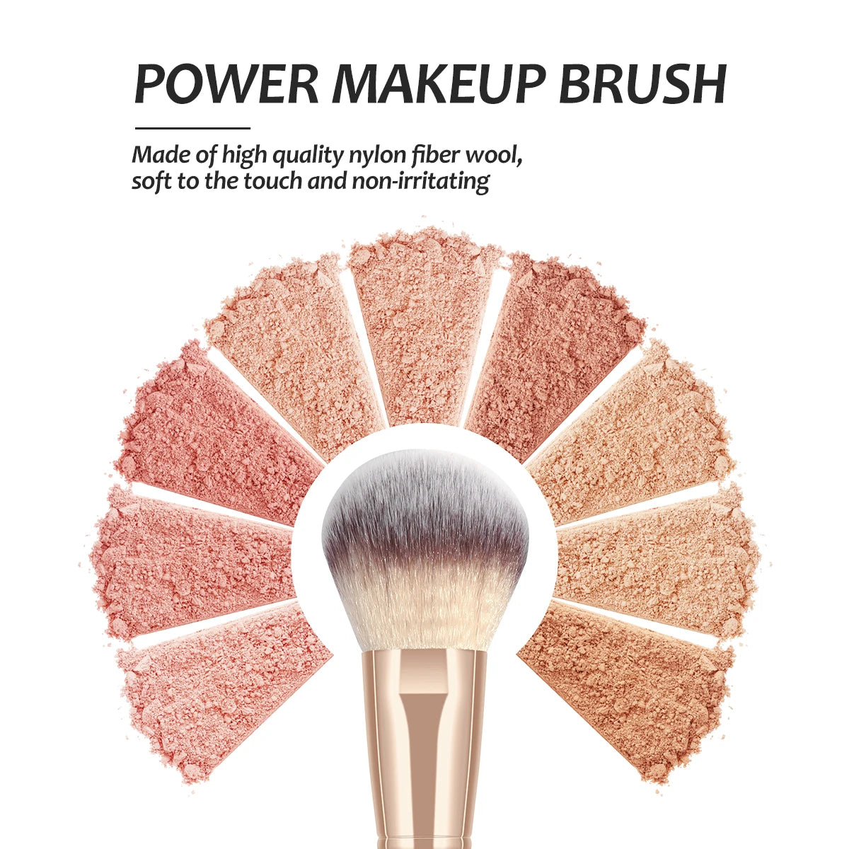 MAANGE 7-piece soft makeup brush set for various cosmetic applications.
