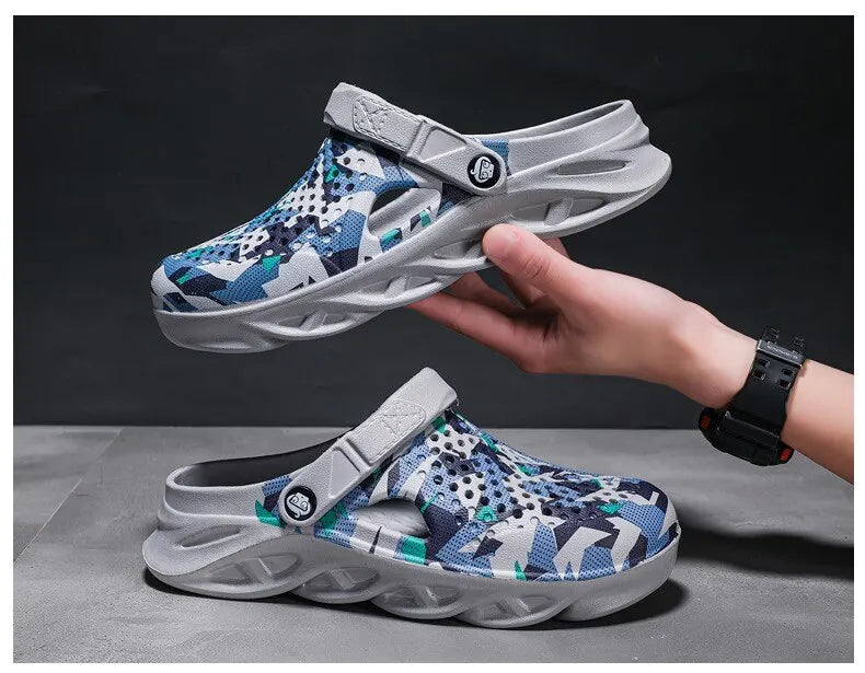 Unisex Summer Platform Clogs – Non-Slip Beach & Outdoor Casual Slippers