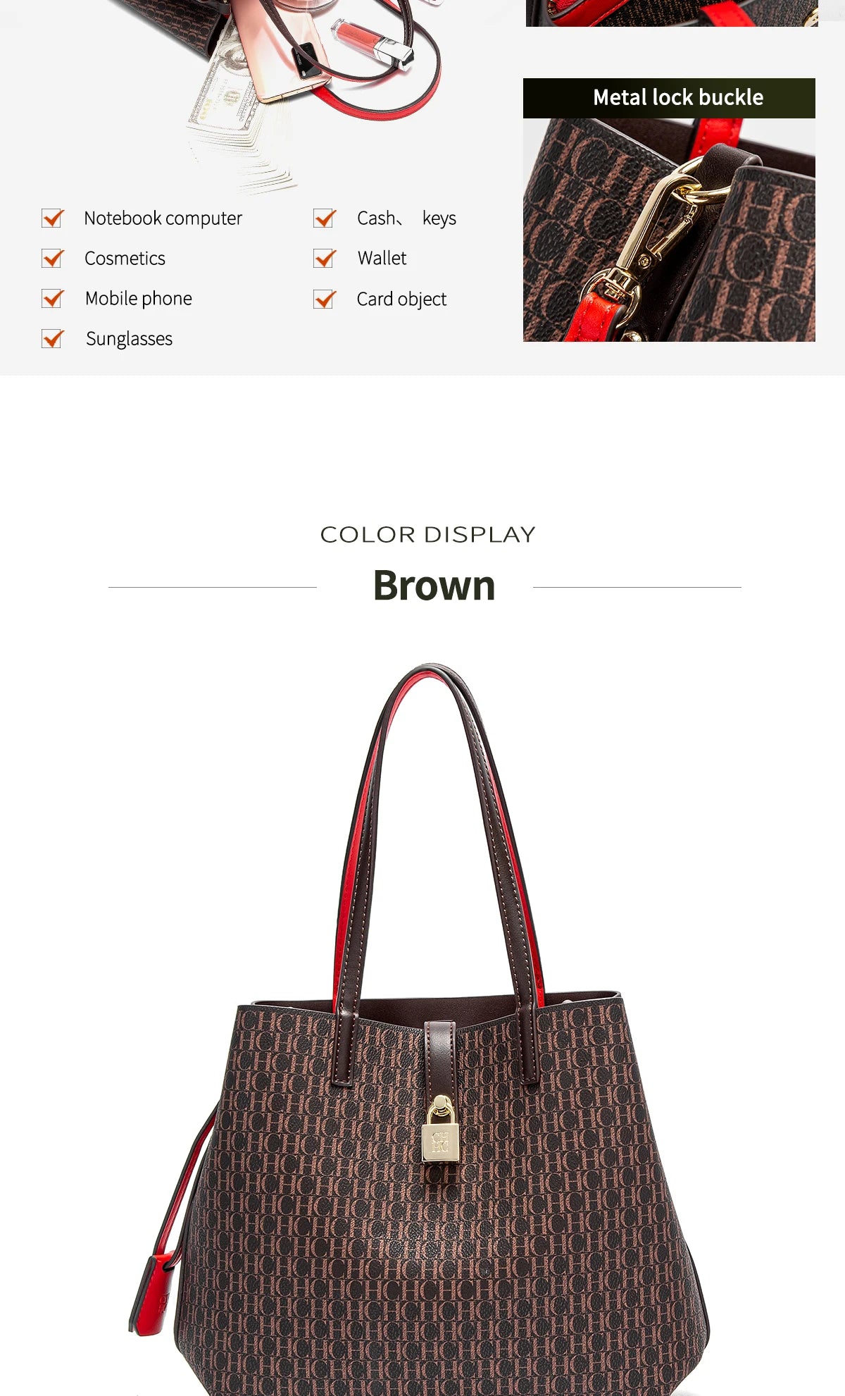 Women's Tote Bag New Solid Color Simple Handbag Large Capacity Mother Child Shopping Bag Wallet