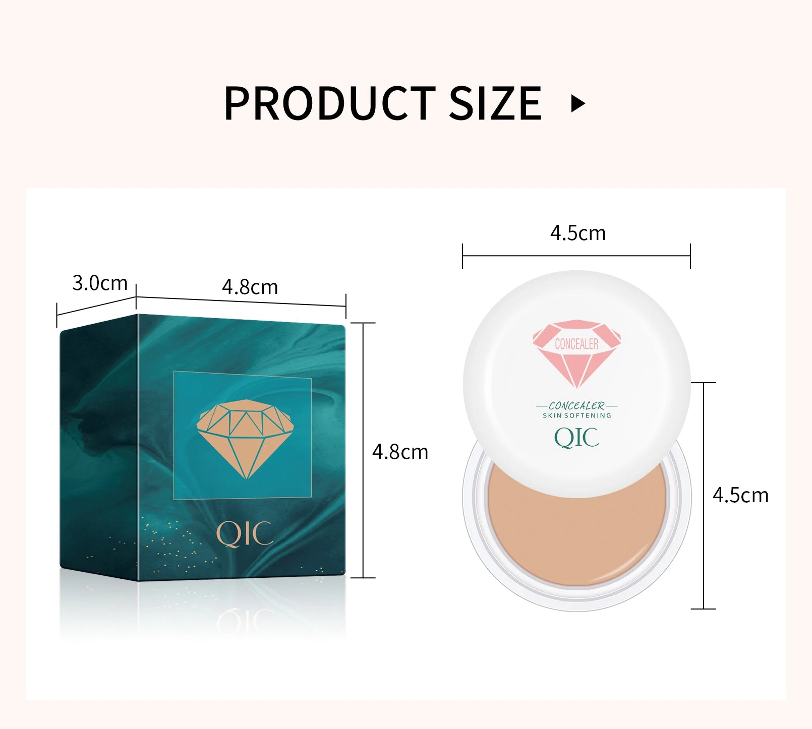 High-Coverage Concealer & Foundation – Anti-Dark Circle, Waterproof BB Cream