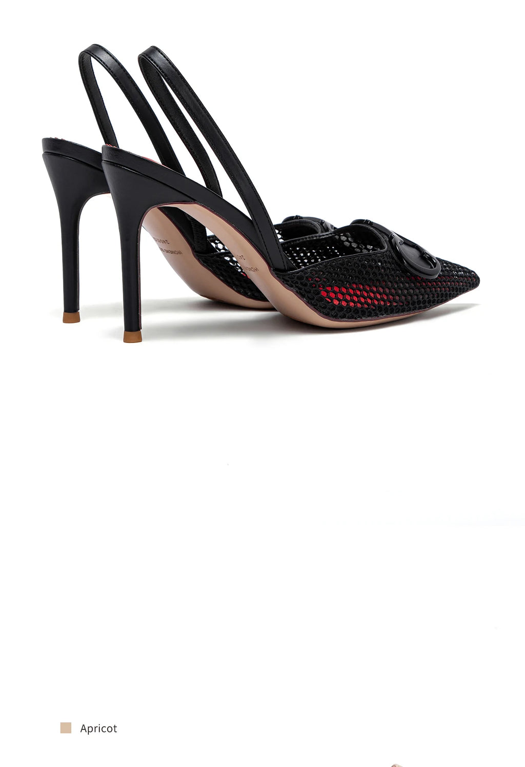 Women's High Heels Breathable Mesh Black Business Sandals 9cm