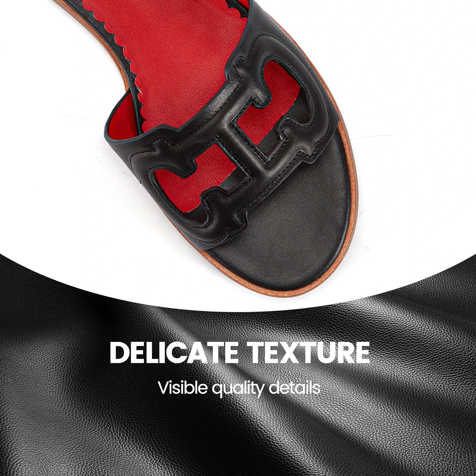 Women's Slippers Simple Black Flat Flat Women's Shoes Home Indoor Slippers