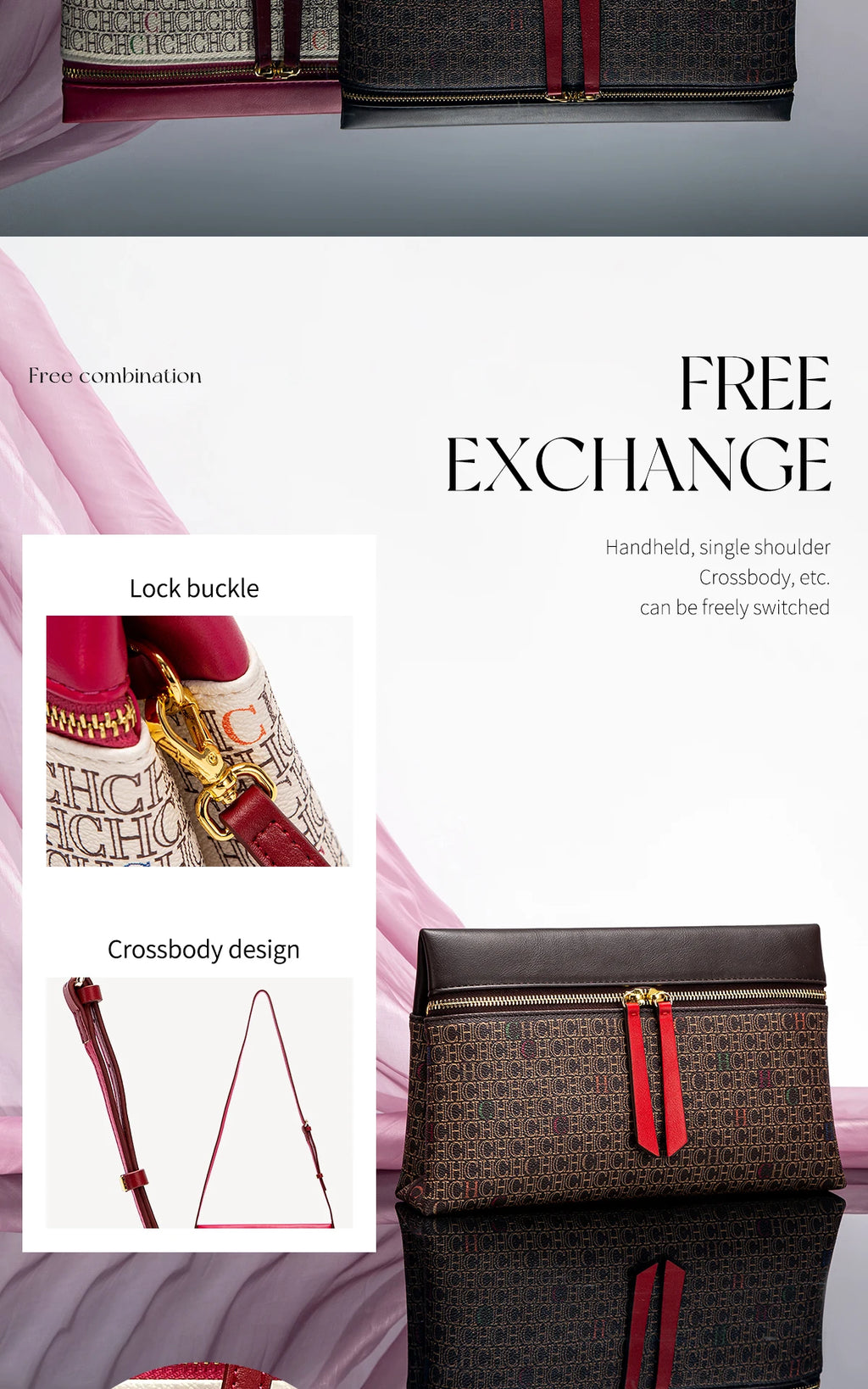 Women's Shoulder Bag New Coffee Color Letter Postman Bag Winter Business Commuter