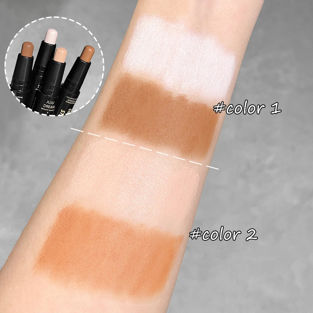 Dual-Ended Contour Stick – Long-Lasting Foundation & Concealer for Dark Circles