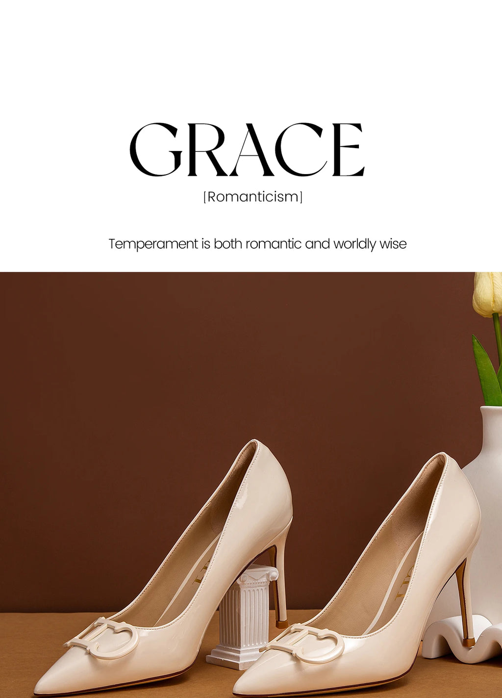 Women's High Heels New Pointed Metal Buckle Party Carnival Women's Shoes 9cm